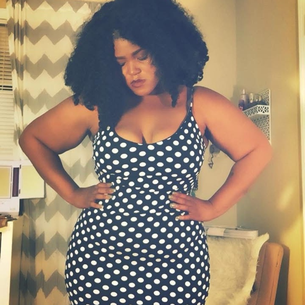 Lovesick Black and White Polka Dot dress